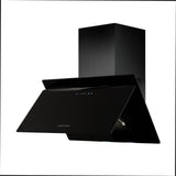 Campana Península Challenger Negro 75.5x75.5cm de Tres Velocidades con Pantalla Digital - CAMPANAS Y EXTRACTORES | Bylmo