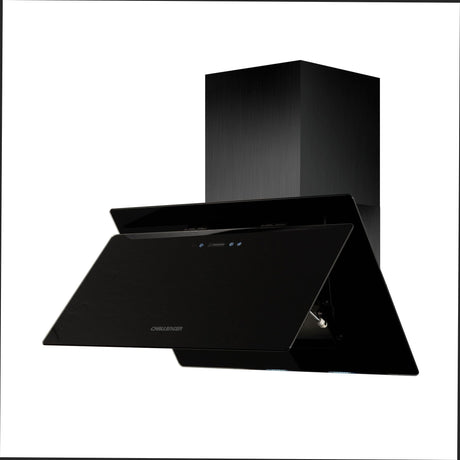 Campana Península Challenger Negro 75.5x75.5cm de Tres Velocidades con Pantalla Digital - CAMPANAS Y EXTRACTORES | Bylmo