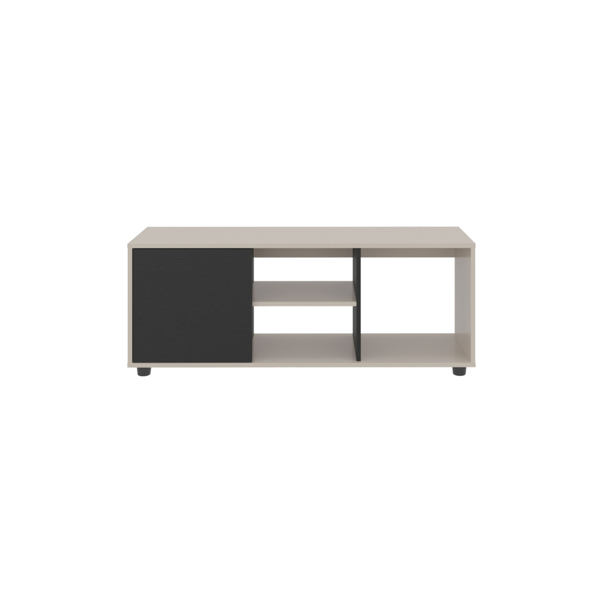 Rack de TV Adel Capri y Wengue 120.3x46.7cm para TV Hasta 50" Pulgadas con Tres Compartimientos - MUEBLES DE TV | Bylmo