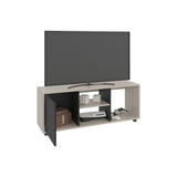 Rack de TV Adel Capri y Wengue 120.3x46.7cm para TV Hasta 50" Pulgadas con Tres Compartimientos - MUEBLES DE TV | Bylmo