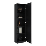 Estantería Rectangular Home Wengue 45x180.6cm con Cuatro Entrepaños - BIBLIOTECAS Y ESTANTERIAS | Bylmo