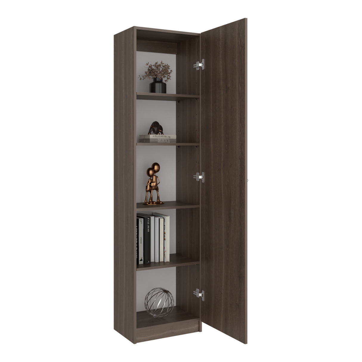 Estantería Rectangular Home Milan y Blanco 45x180.6cm con Cuatro Entrepaños - BIBLIOTECAS Y ESTANTERIAS | Bylmo