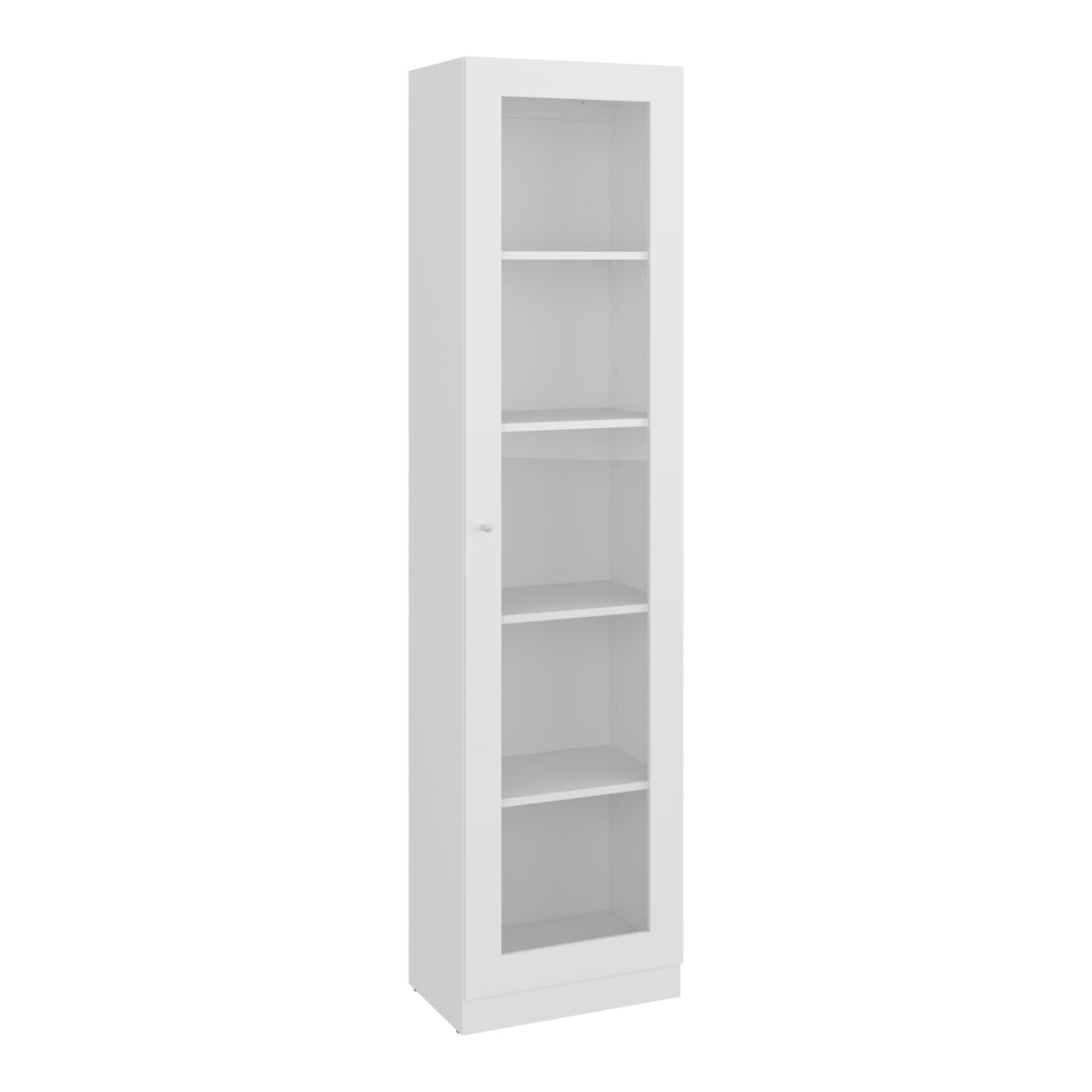 Vitrina Rectangular Home Blanco Marquez 45x180.6cm con Cuatro Entrepaños - BIBLIOTECAS Y ESTANTERIAS | Bylmo