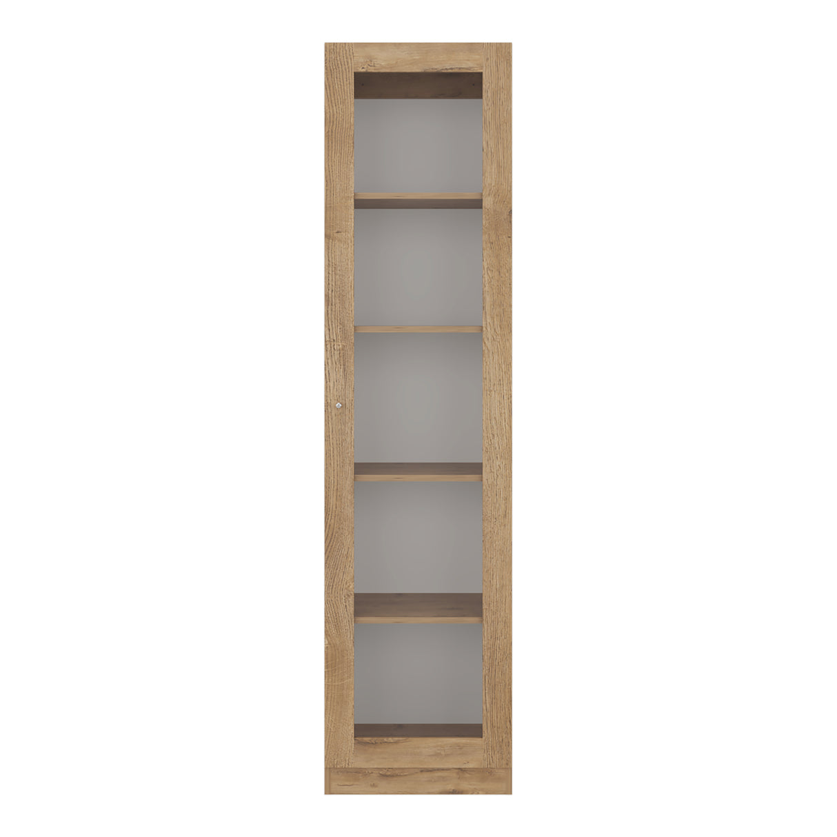 Vitrina Rectangular Home Macadamia 45x180.6cm con Cuatro Entrepaños - BIBLIOTECAS Y ESTANTERIAS | Bylmo