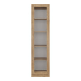 Vitrina Rectangular Home Macadamia 45x180.6cm con Cuatro Entrepaños - BIBLIOTECAS Y ESTANTERIAS | Bylmo