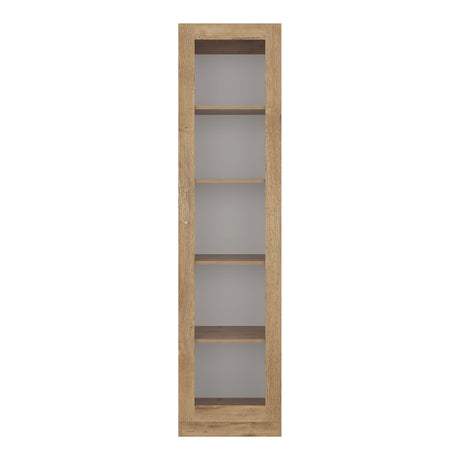 Vitrina Rectangular Home Macadamia 45x180.6cm con Cuatro Entrepaños - BIBLIOTECAS Y ESTANTERIAS | Bylmo