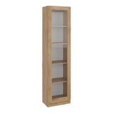 Vitrina Rectangular Home Macadamia 45x180.6cm con Cuatro Entrepaños - BIBLIOTECAS Y ESTANTERIAS | Bylmo