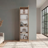 Vitrina Rectangular Home Macadamia 45x180.6cm con Cuatro Entrepaños - BIBLIOTECAS Y ESTANTERIAS | Bylmo