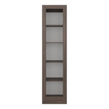 Vitrina Rectangular Home Milan y Blanco 45x180.6cm con Cuatro Entrepaños - BIBLIOTECAS Y ESTANTERIAS | Bylmo