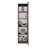 Vitrina Rectangular Home Milan y Blanco 45x180.6cm con Cuatro Entrepaños - BIBLIOTECAS Y ESTANTERIAS | Bylmo