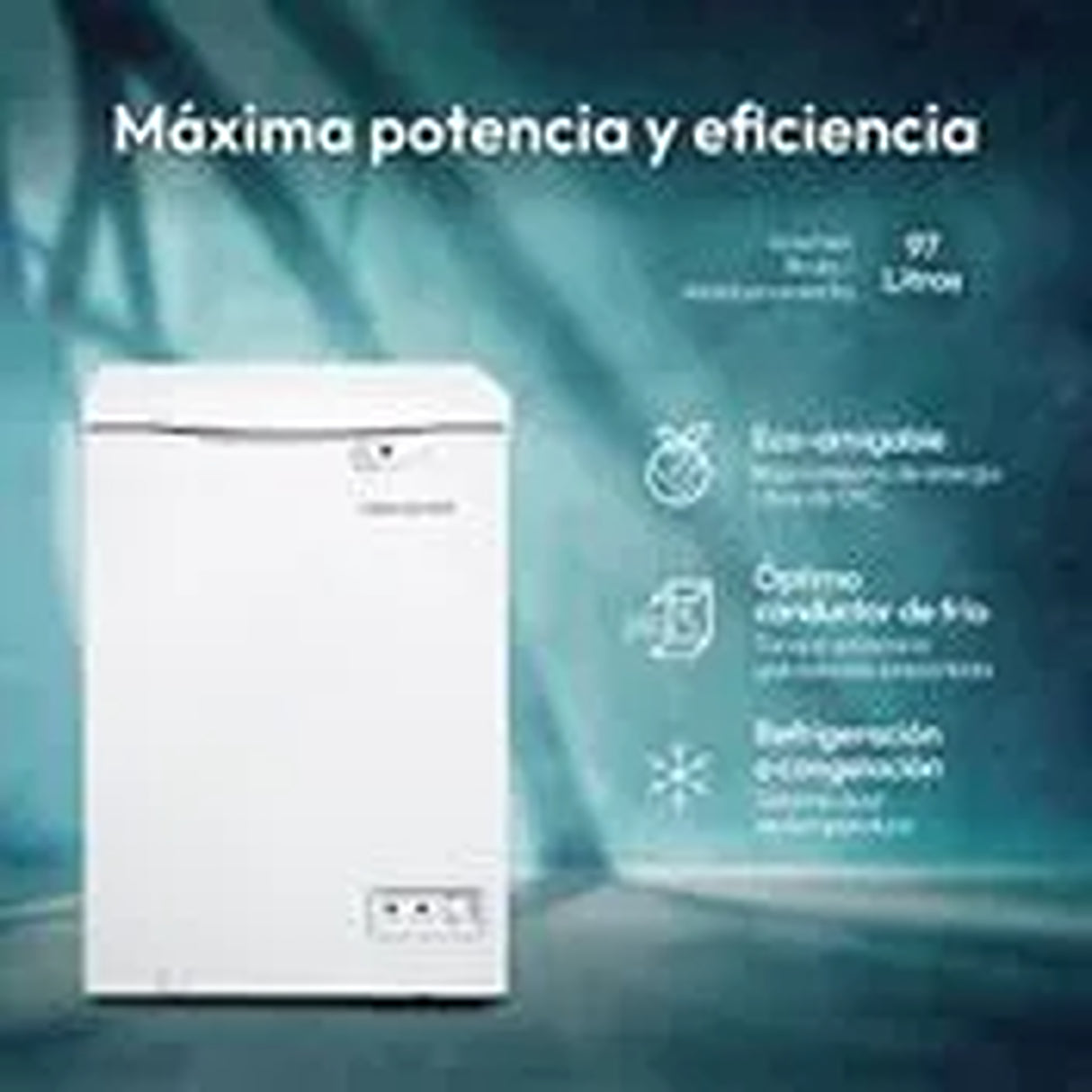 Congelador Challenger Blanco 47.6x84.6cm de 97 Litros Frost con Un Compartimiento - CONGELADORES | Bylmo