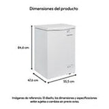 Congelador Challenger Blanco 47.6x84.6cm de 97 Litros Frost con Un Compartimiento - CONGELADORES | Bylmo