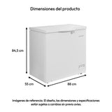 Congelador Challenger Blanco 88x84.5cm de 198 Litros Frost con Un Compartimiento - CONGELADORES | Bylmo