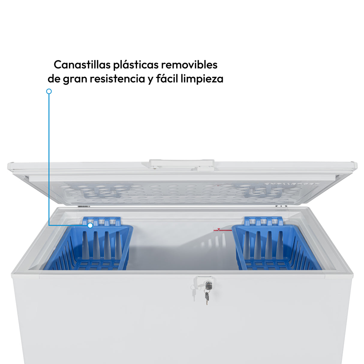 Congelador Challenger Blanco 117x89.5cm de 337 Litros Frost con Un Compartimiento - CONGELADORES | Bylmo