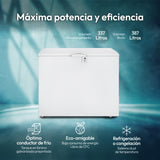 Congelador Challenger Blanco 117x89.5cm de 337 Litros Frost con Un Compartimiento - CONGELADORES | Bylmo
