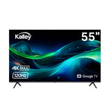 Televisor Kalley Google TV Negro 122.6x77.6cm de 55" Pulgadas Smart LED 4K 2160P con Wifi y Bluetooth Integrado - TELEVISORES | Bylmo
