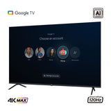 Televisor Kalley Google TV Negro 122.6x77.6cm de 55" Pulgadas Smart LED 4K 2160P con Wifi y Bluetooth Integrado - TELEVISORES | Bylmo