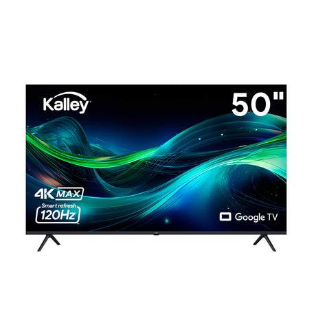 Televisor Kalley Google TV Negro 111.1x71.07cm de 50" Pulgadas Smart LED 4K 2160P con Wifi y Bluetooth Integrado - TELEVISORES | Bylmo