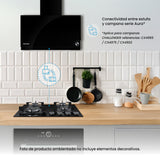 Estufa de Empotrar Challenger Aura Negro 59.1x51.1cm 110 Voltios para Gas Natural con Cuatro Quemadores - ESTUFAS DE EMPORTRAR Y CUBIERTAS | Bylmo