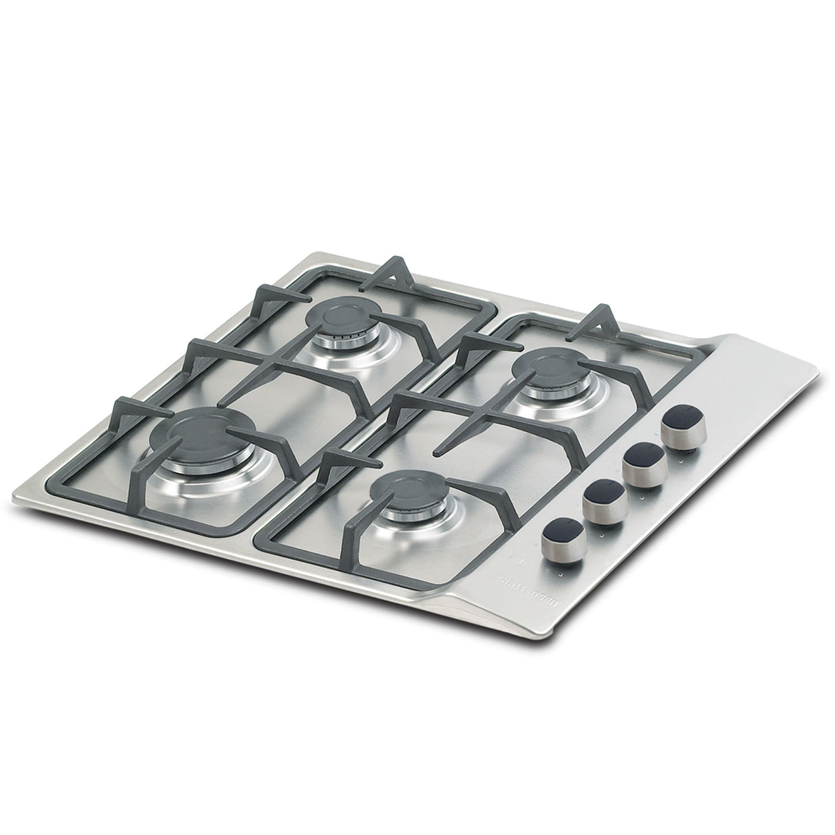 Estufa de Empotrar Challenger Gamma Plateado y Gris 58.5x51cm para Gas Natural con Cuatro Quemadores - ESTUFAS DE EMPORTRAR Y CUBIERTAS | Bylmo