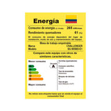 Estufa de Empotrar Challenger Gamma Plateado y Gris 58.5x51cm para Gas Natural con Cuatro Quemadores - ESTUFAS DE EMPORTRAR Y CUBIERTAS | Bylmo
