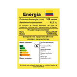 Estufa de Empotrar Challenger Verona Plateado y Negro 86x51cm 110 Voltios para Gas Natural con Cinco Quemadores - ESTUFAS DE EMPORTRAR Y CUBIERTAS | Bylmo
