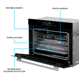 Horno de Empotrar Challenger Aura Negro 59.5x59.5cm Electrico 220 Voltios con Pantalla Digital - HORNOS DE EMPORTRAR | Bylmo
