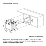 Horno de Empotrar Challenger Aura Negro 59.8x59.8cm Electrico 220 Voltios con Pantalla Digital - HORNOS DE EMPORTRAR | Bylmo