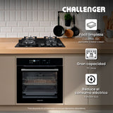 Horno de Empotrar Challenger Aura Negro 59.8x59.8cm Electrico 220 Voltios con Pantalla Digital - HORNOS DE EMPORTRAR | Bylmo