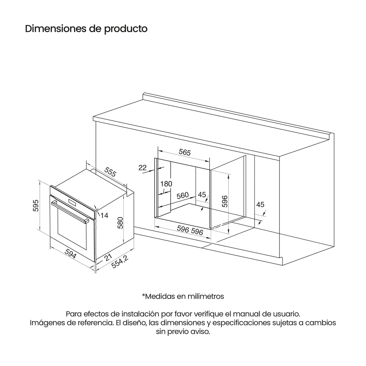 Horno de Empotrar Challenger Isola Gris Mate 59.4x59.5cm Electrico 220 Voltios con Pantalla Digital - HORNOS DE EMPORTRAR | Bylmo
