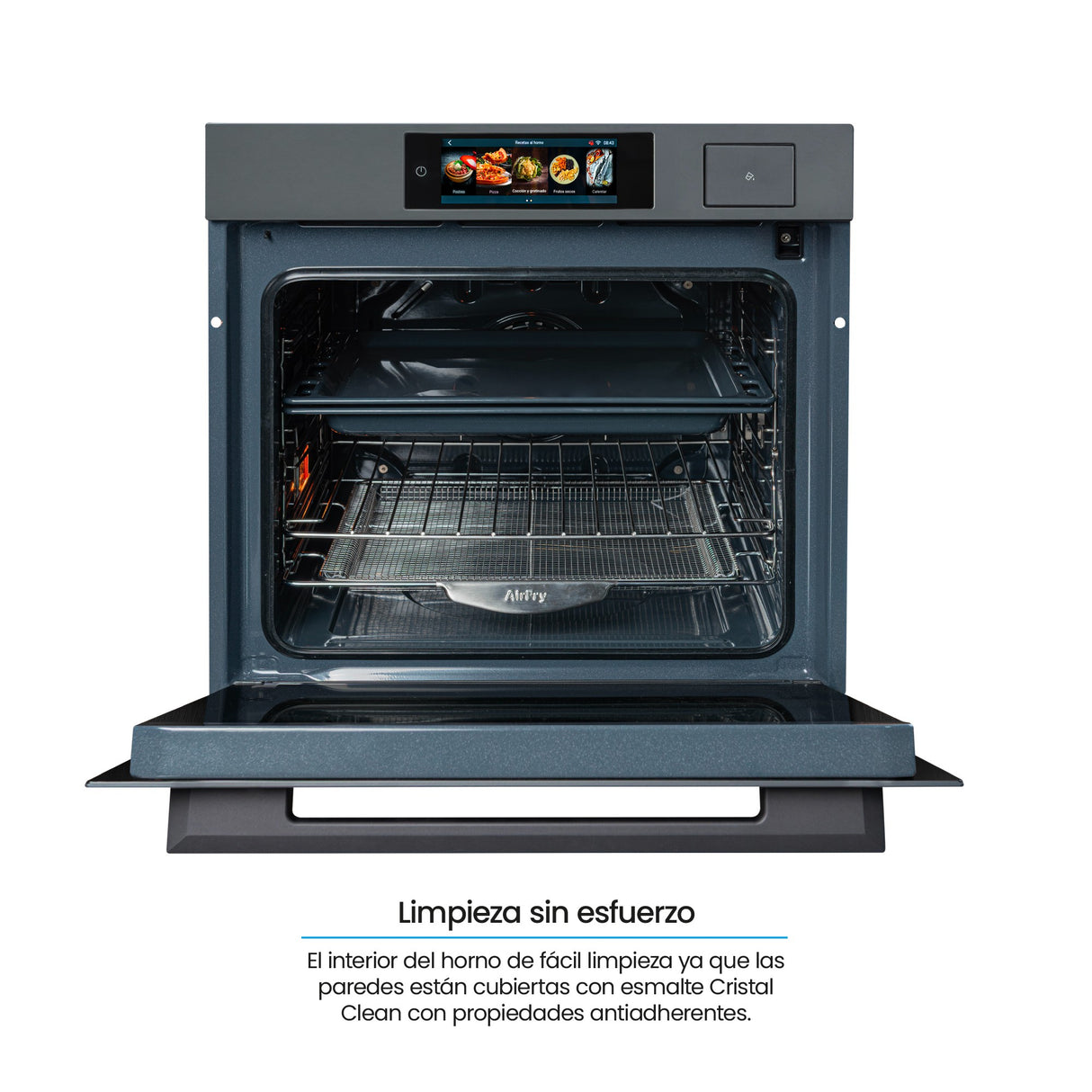 Horno de Empotrar Challenger Isola Gris Mate 59.4x59.5cm Electrico 220 Voltios con Pantalla Digital - HORNOS DE EMPORTRAR | Bylmo