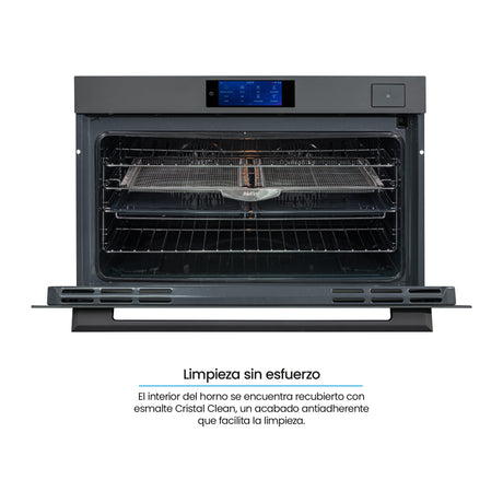 Horno de Empotrar Challenger Isola Gris Mate 89.4x59.5cm Electrico 220 Voltios con Pantalla Digital - HORNOS DE EMPORTRAR | Bylmo