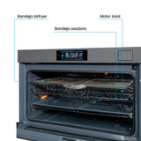 Horno de Empotrar Challenger Isola Gris Mate 89.4x59.5cm Electrico 220 Voltios con Pantalla Digital - HORNOS DE EMPORTRAR | Bylmo