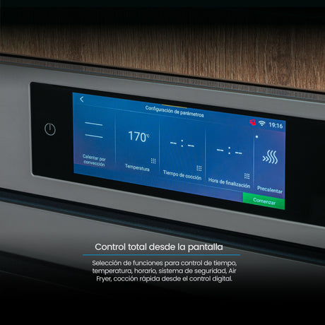 Horno de Empotrar Challenger Isola Gris Mate 89.4x59.5cm Electrico 220 Voltios con Pantalla Digital - HORNOS DE EMPORTRAR | Bylmo