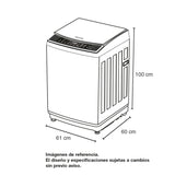 Lavadora Challenger Gris 61x100cm 15 Kilogramos - LAVADORAS Y SECADORAS | Bylmo