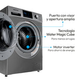 Lavadora Secadora Challenger Inventer Plateado 59.5x85cm 14 Kilogramos - LAVADORAS Y SECADORAS | Bylmo