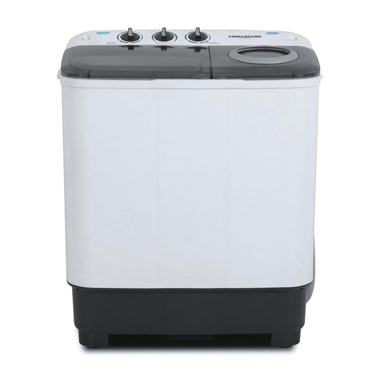 Lavadora Semiautomática Challenger Blanco y Gris 76.1x88.5cm 7 Kilogramos - LAVADORAS Y SECADORAS | Bylmo