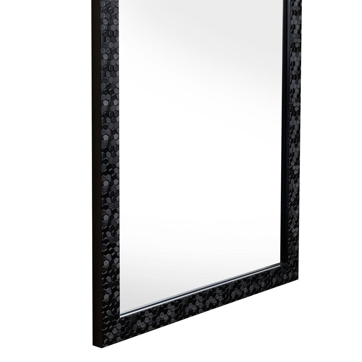 Espejo de Pared Gael Negro 34x124cm Rectangular con Marco en Poliestireno - ESPEJOS DE PARED | Bylmo