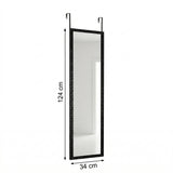 Espejo de Pared Gael Negro 34x124cm Rectangular con Marco en Poliestireno - ESPEJOS DE PARED | Bylmo