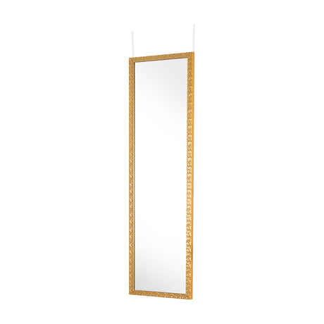 Espejo de Pared Gael Dorado 34x124cm Rectangular con Marco en Poliestireno - ESPEJOS DE PARED | Bylmo
