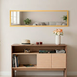 Espejo de Pared Liam Dorado 34x124cm Rectangular con Marco en Poliestireno - ESPEJOS DE PARED | Bylmo