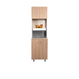 Alacena Challenger Acandi 60x218cm con Dos Puertas y con Espacio para Microondas - ALACENAS Y MUEBLES MICROONDAS | Bylmo