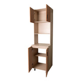 Alacena Challenger Acandi 60x218cm con Dos Puertas y con Espacio para Microondas - ALACENAS Y MUEBLES MICROONDAS | Bylmo