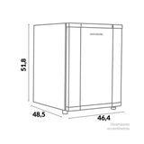 Mini Bar Challenger Blanco y Gris 46.4x51.8cm Frost de 47 Litros y con Congelador - MINIBAR | Bylmo