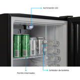 Mini Bar Challenger Negro 42.7x58.4cm Frost de 44 Litros con Iluminación Interna - MINIBAR | Bylmo