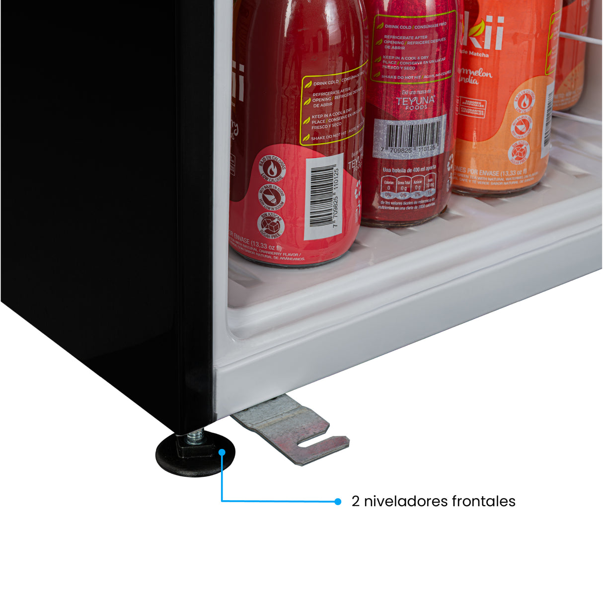 Mini Bar Challenger Negro 42.7x58.4cm Frost de 44 Litros con Iluminación Interna - MINIBAR | Bylmo