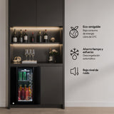 Mini Bar Challenger Negro 42.7x58.4cm Frost de 44 Litros con Iluminación Interna - MINIBAR | Bylmo