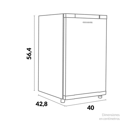 Mini Bar Challenger Negro 40x56.4cm Frost de 35 Litros con Iluminación Interna - MINIBAR | Bylmo