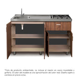 Mueble Inferior de Cocina Challenger Nola 149.2x85cm sin Meson y sin Estufa