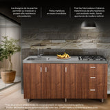 Mueble Inferior de Cocina Challenger Nola 179.2x85cm sin Meson y sin Estufa